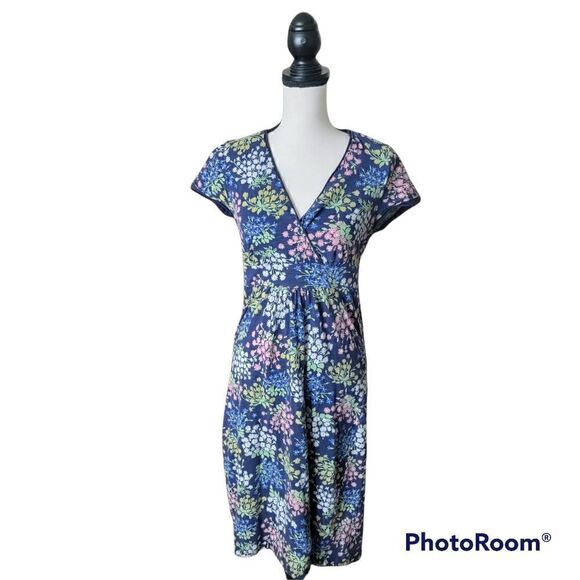Boden Floral Print Mini Dress. Size 6. - Picture 1 of 9